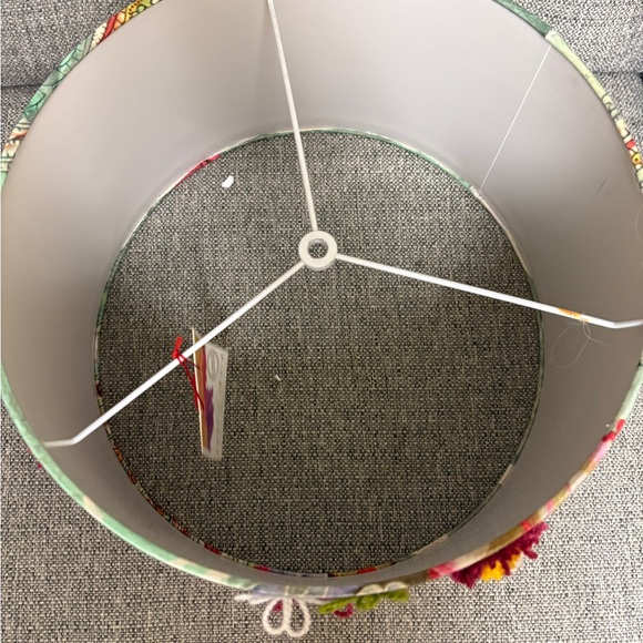 Colorful Floral Embroidered Lampshade - Picture 2 of 5